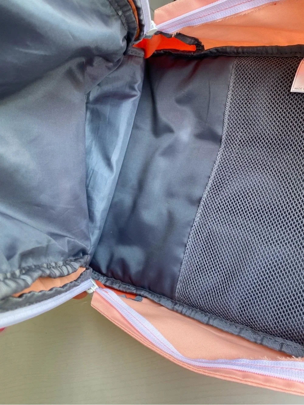 adidas Peach and Coral Two-Tone Backpack